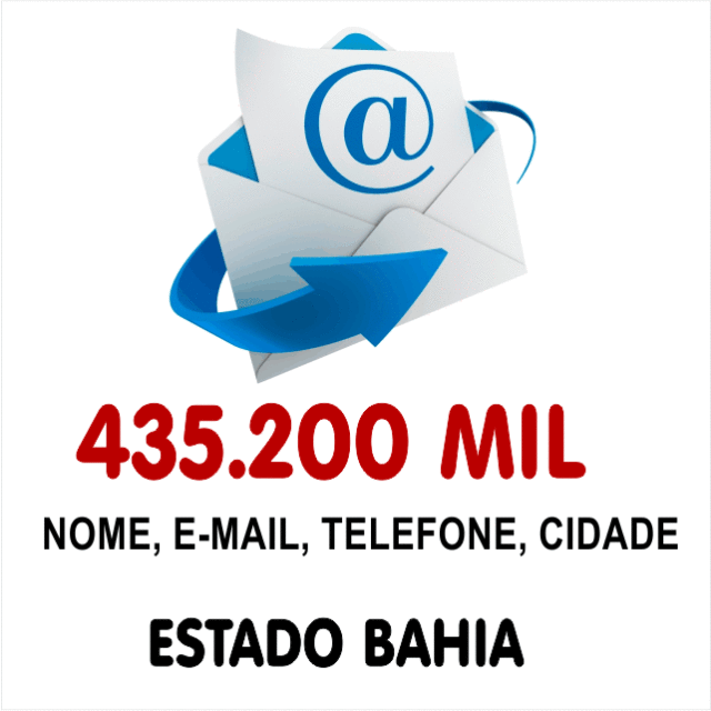 Lista de Emails Validos Estado Bahia