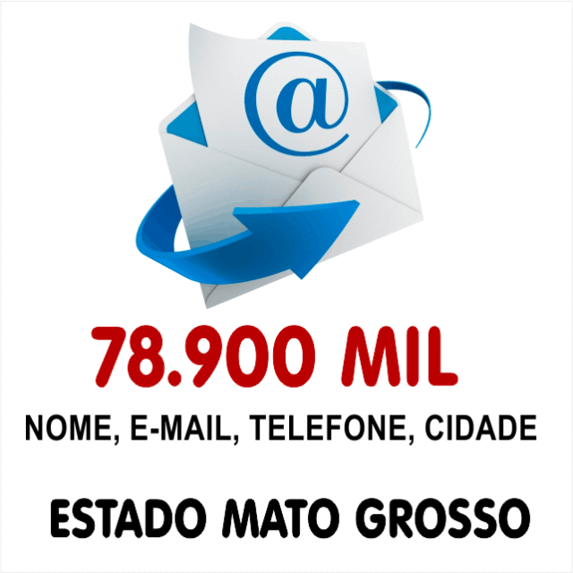 Lista de Emails Validos Estado de Mato Grosso