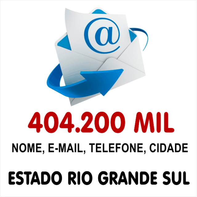Lista de Emails Validos Estado de Rio Grande do Sul