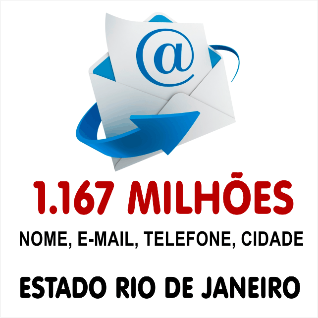 Lista de Emails Validos Estado de Rio de Janeiro