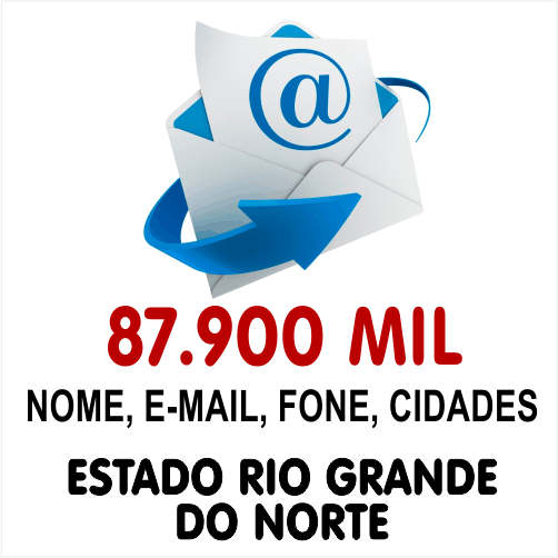 Lista de Emails Validos Estado Rio Grande do Norte